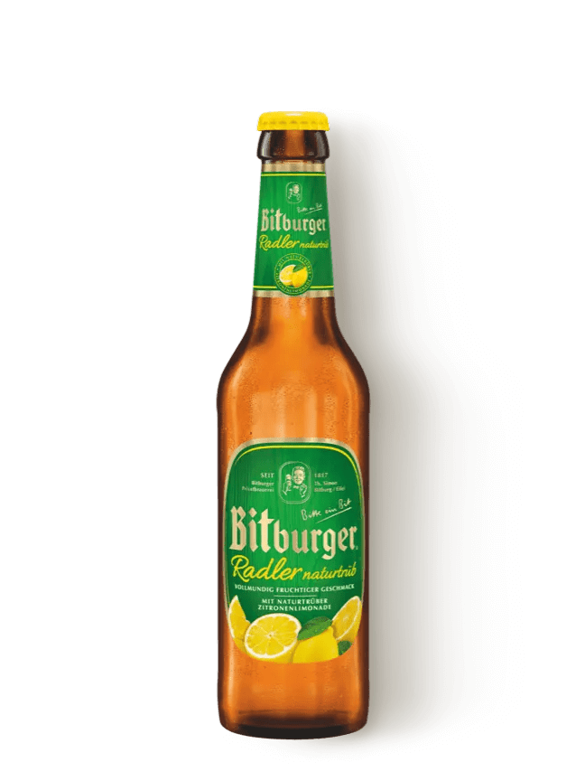 Bitburger Radler naturtrüb in der Flasche