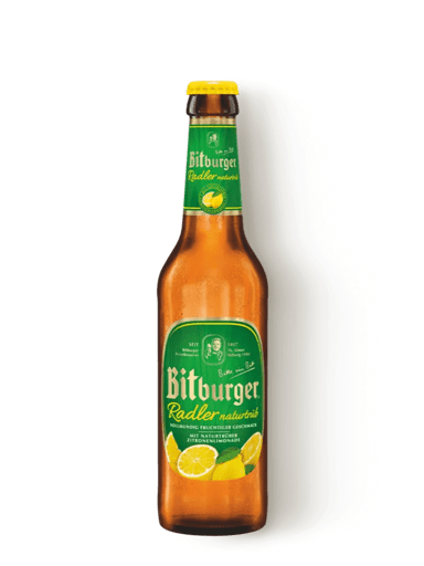 Bitburger Radler naturtrüb in der Flasche