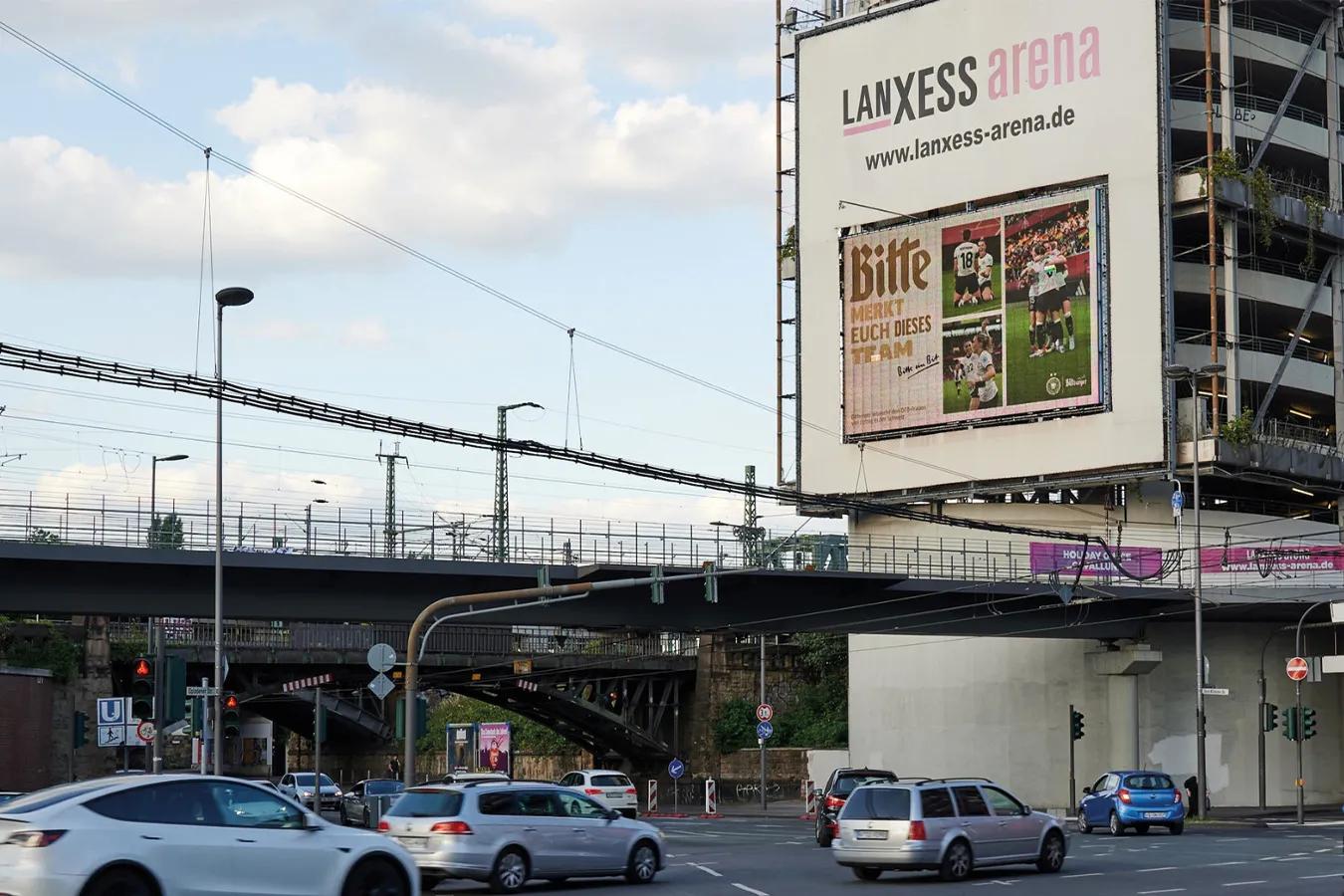 Bitburger DFB Werbung in verschiedenen Städten