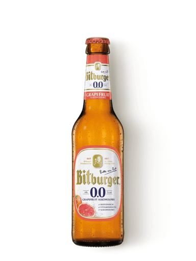 Bitburger Grapefruit alkoholfrei in der Flasche