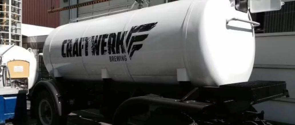 Ein Tank der Biermarke Craftwerk Brewery