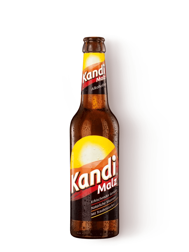 Kandi Malz in der Flasche
