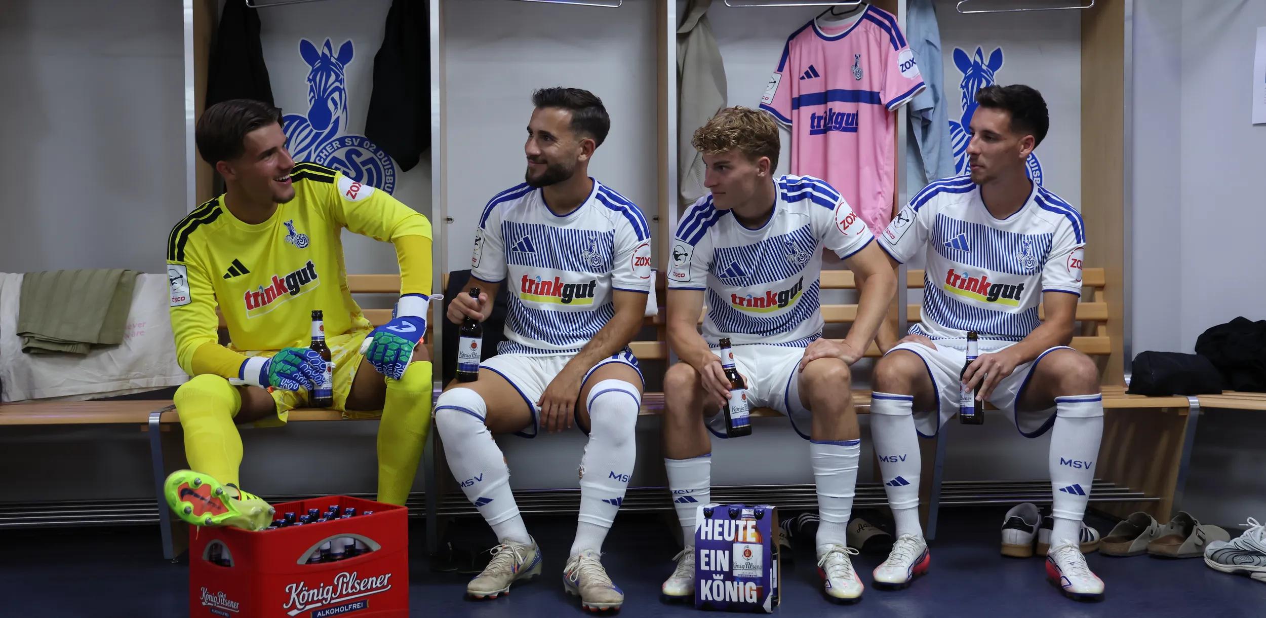 Bild in der Umkleidekabine des MSV Duisburg