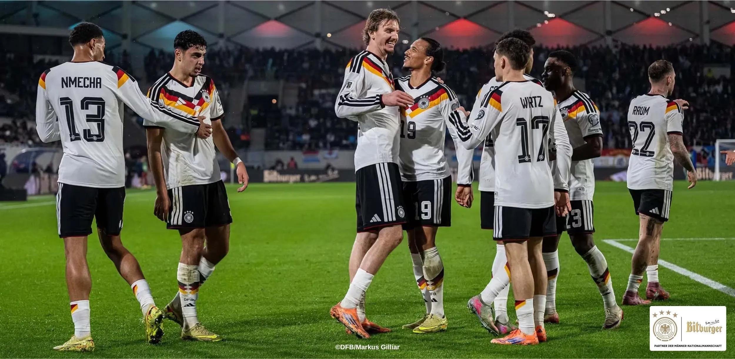 Ein Bild einer Gruppe von Spielern der deutschen Männer Nationalmannschaft 2026.