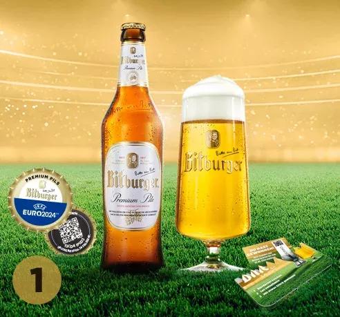 Schritt 1 des Bitburger EM-Gewinnspiels zur UEFA EURO 2024