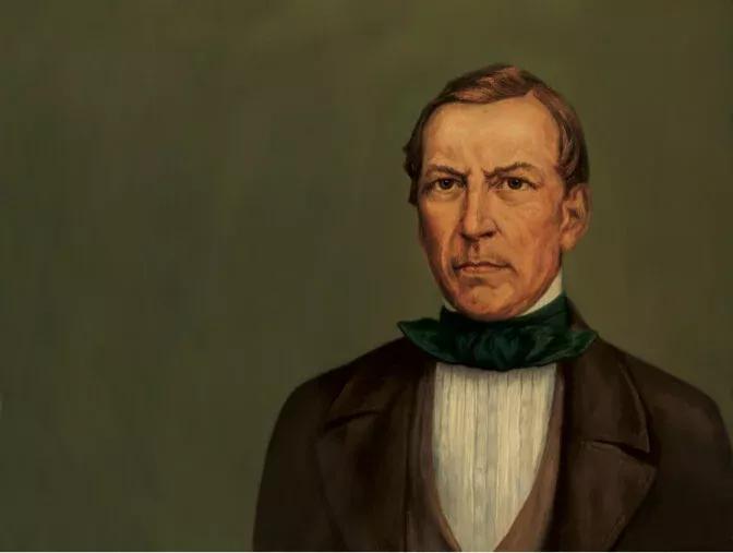 Gemälde von Ludwig Bertrand Simon, der 1842 die Brauerei durch Heirat in die Familie übernahm.