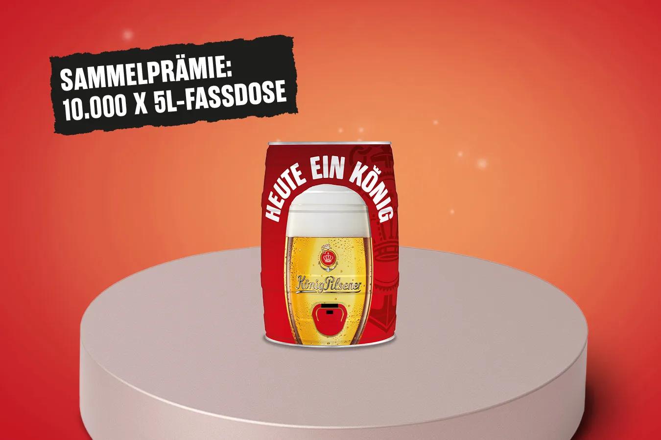 Asset der König Kassenbonaktion 2026 mit Gewinnen und Fassdose